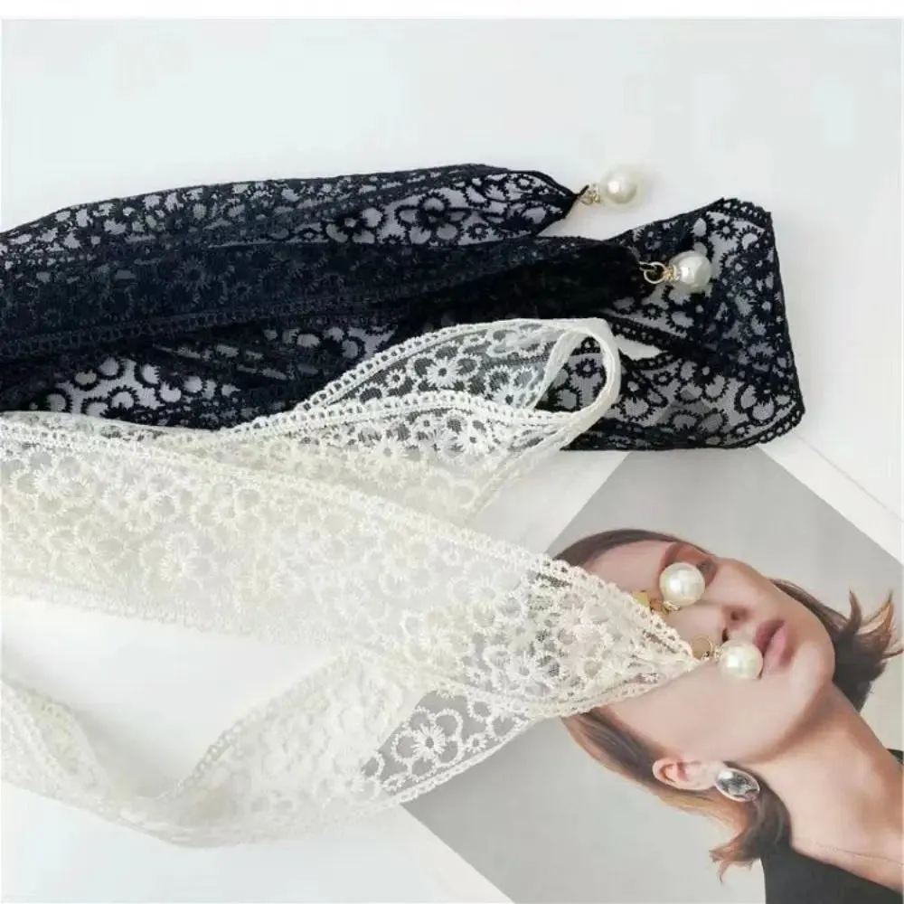 ✨ Kawaii Lace Waist Belt with Pearl Charm 🌸 Elegant Accessory for Sweet Style 💖 Perfect for Dresses & Skirts!