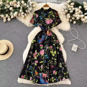 - women's summer printed dress GEU1239