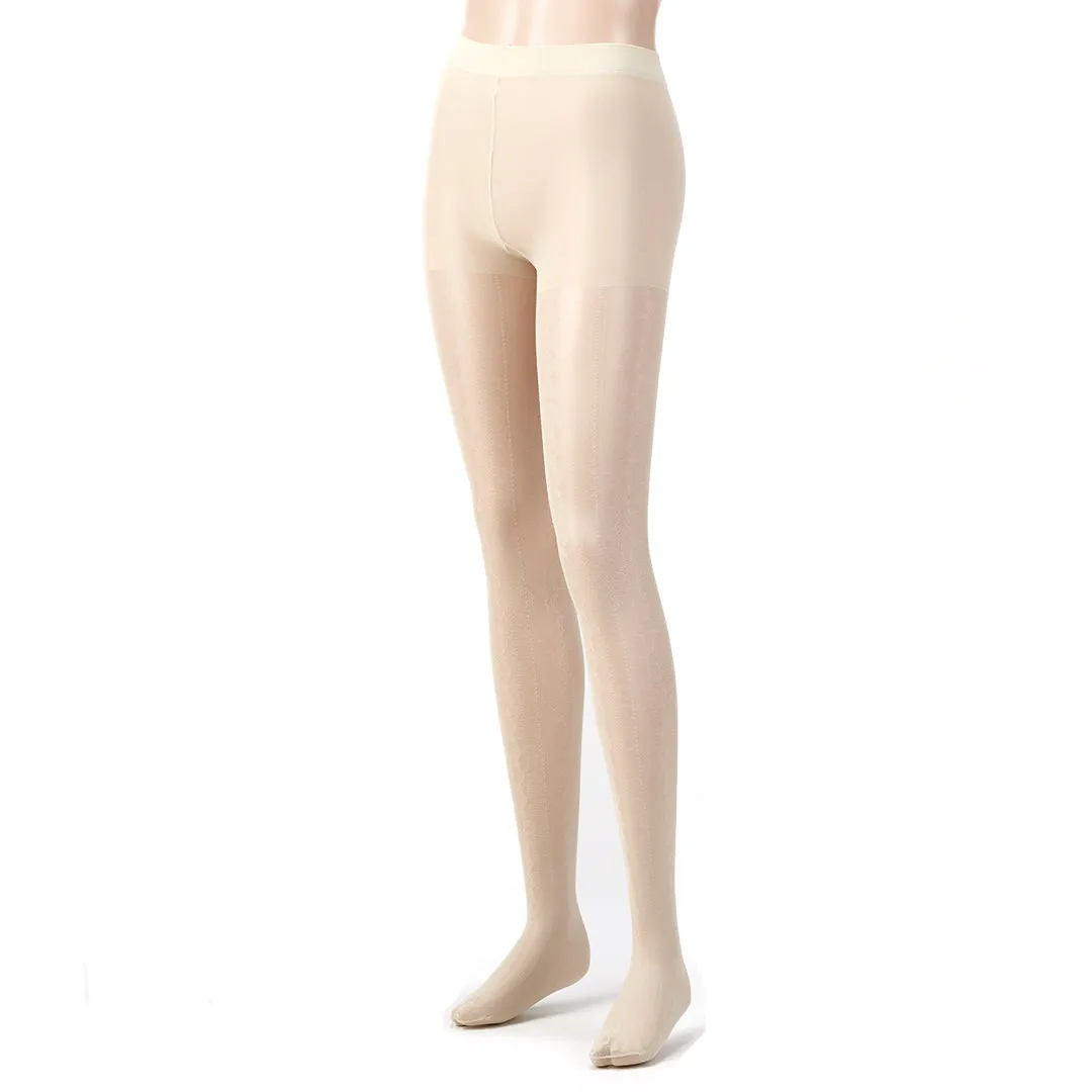 011909607 Lace Stripe Tights