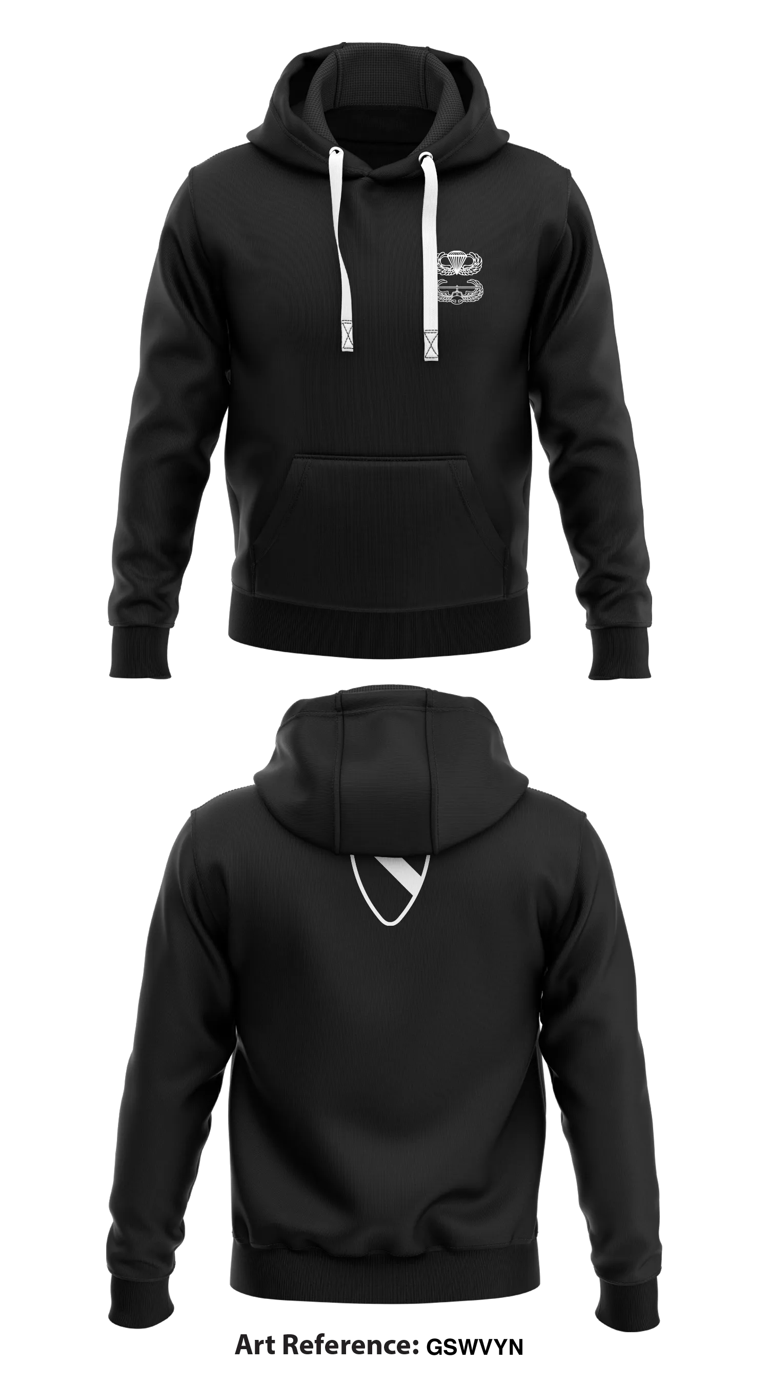 1-5 Cav -Black Knights- Store 1  Core Men's Hooded Performance Sweatshirt - gSWVYN