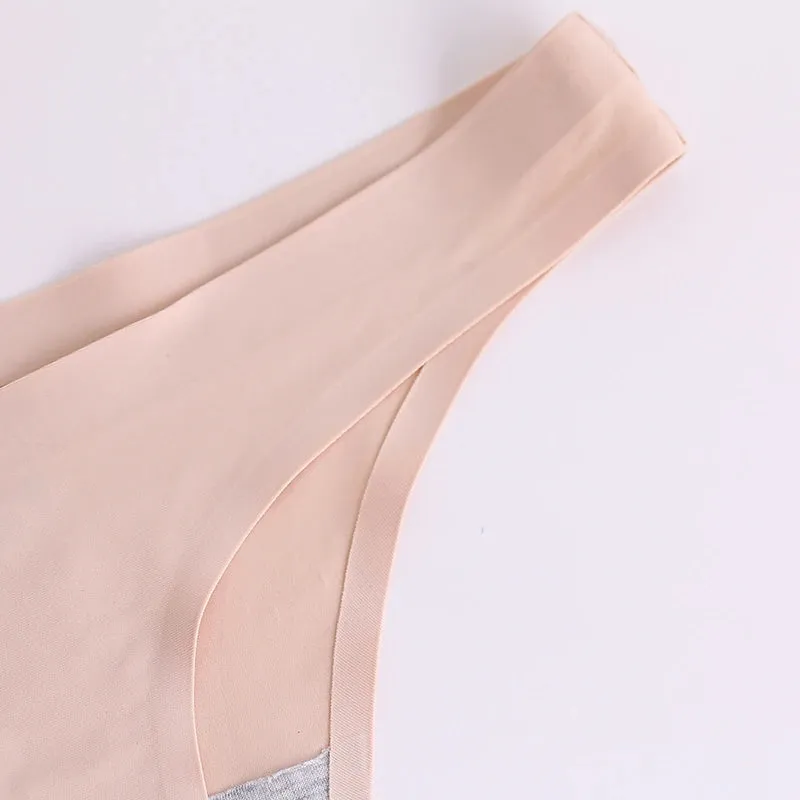 10 Pcs Seamless Silk Satin Thongs – Sexy Women’s Underwear & G-Strings