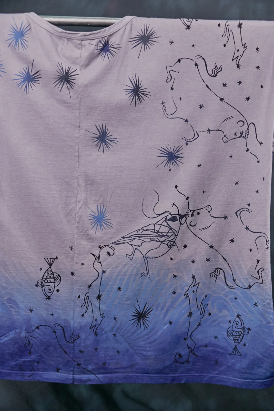 1236HD Line Tee Blue Dip-Under the Sea 30"L