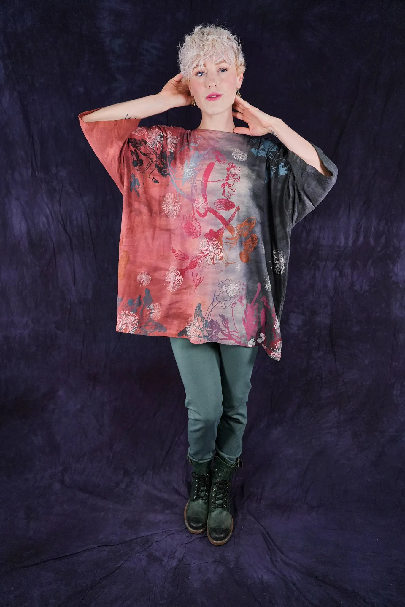 1236HD Line Tee Coral Silt