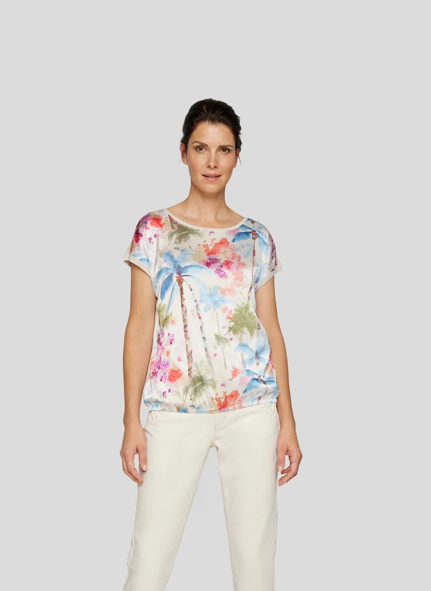 124364 - Floral Printed T-shirt - Rabe