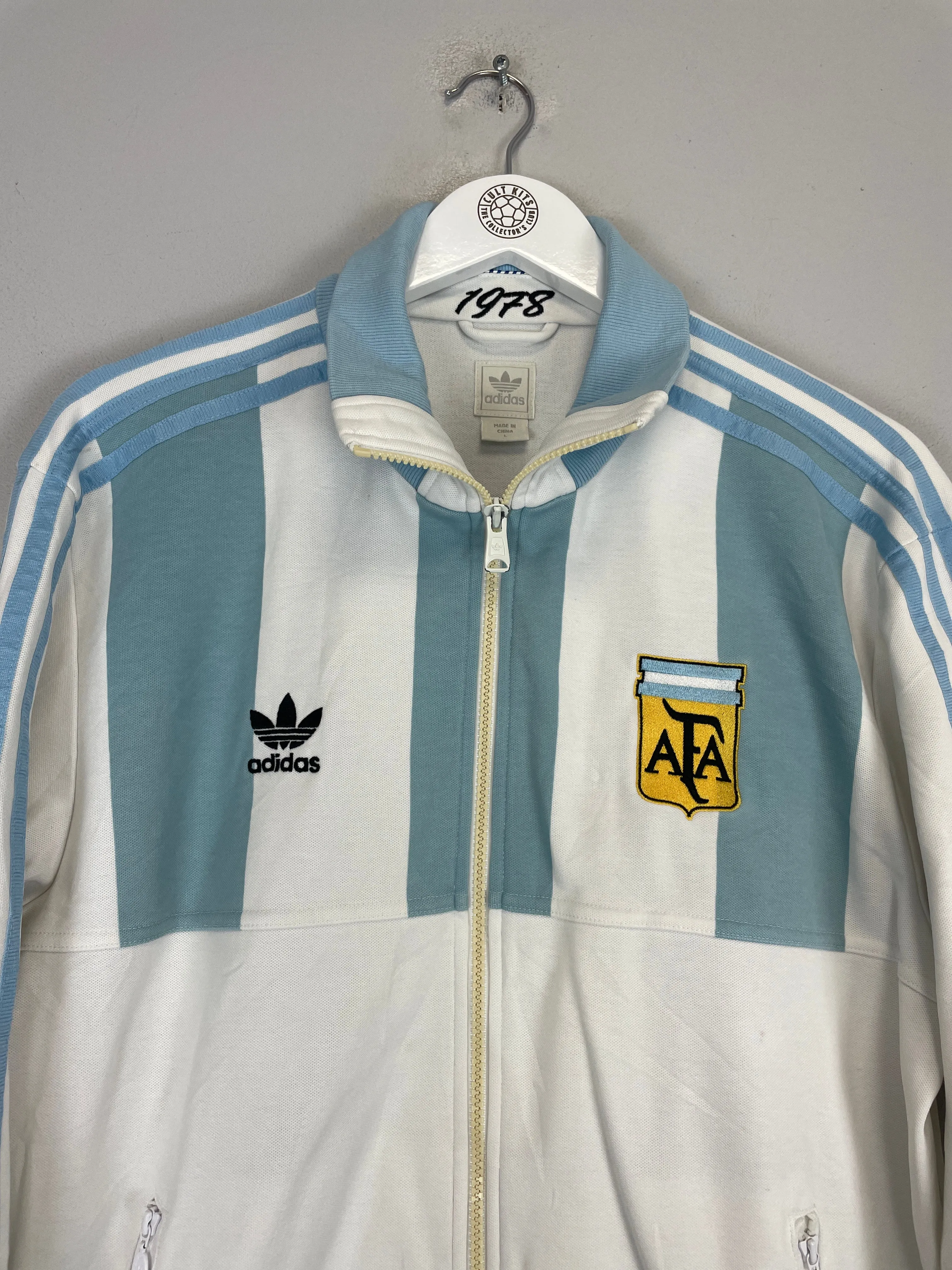 1978 ARGENTINA ADIDAS ORIGINALS TRACK JACKET (L)