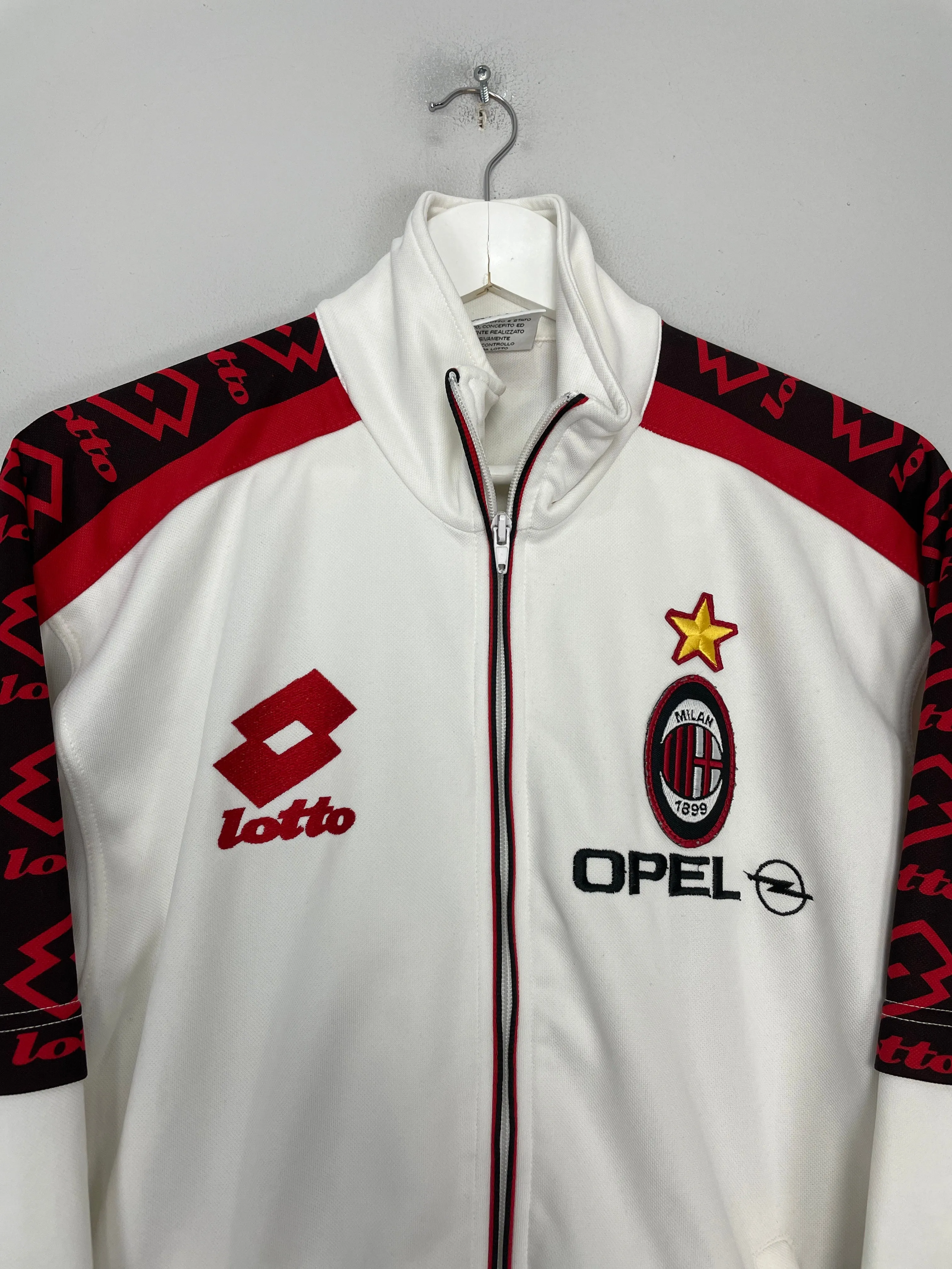 1995/96 AC MILAN TRACK JACKET (M) LOTTO