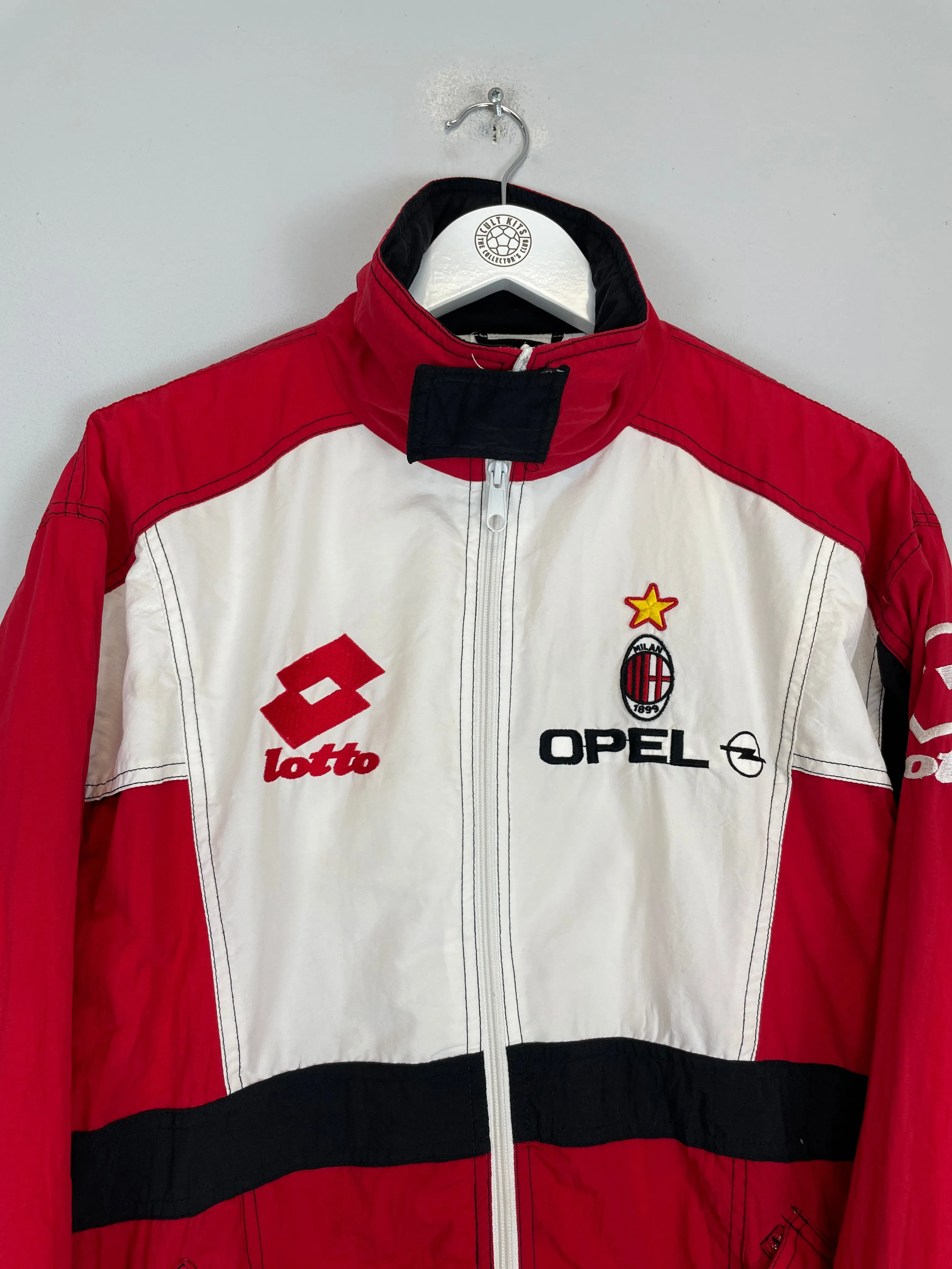 1995/96 AC MILAN TRACK JACKET (M) LOTTO