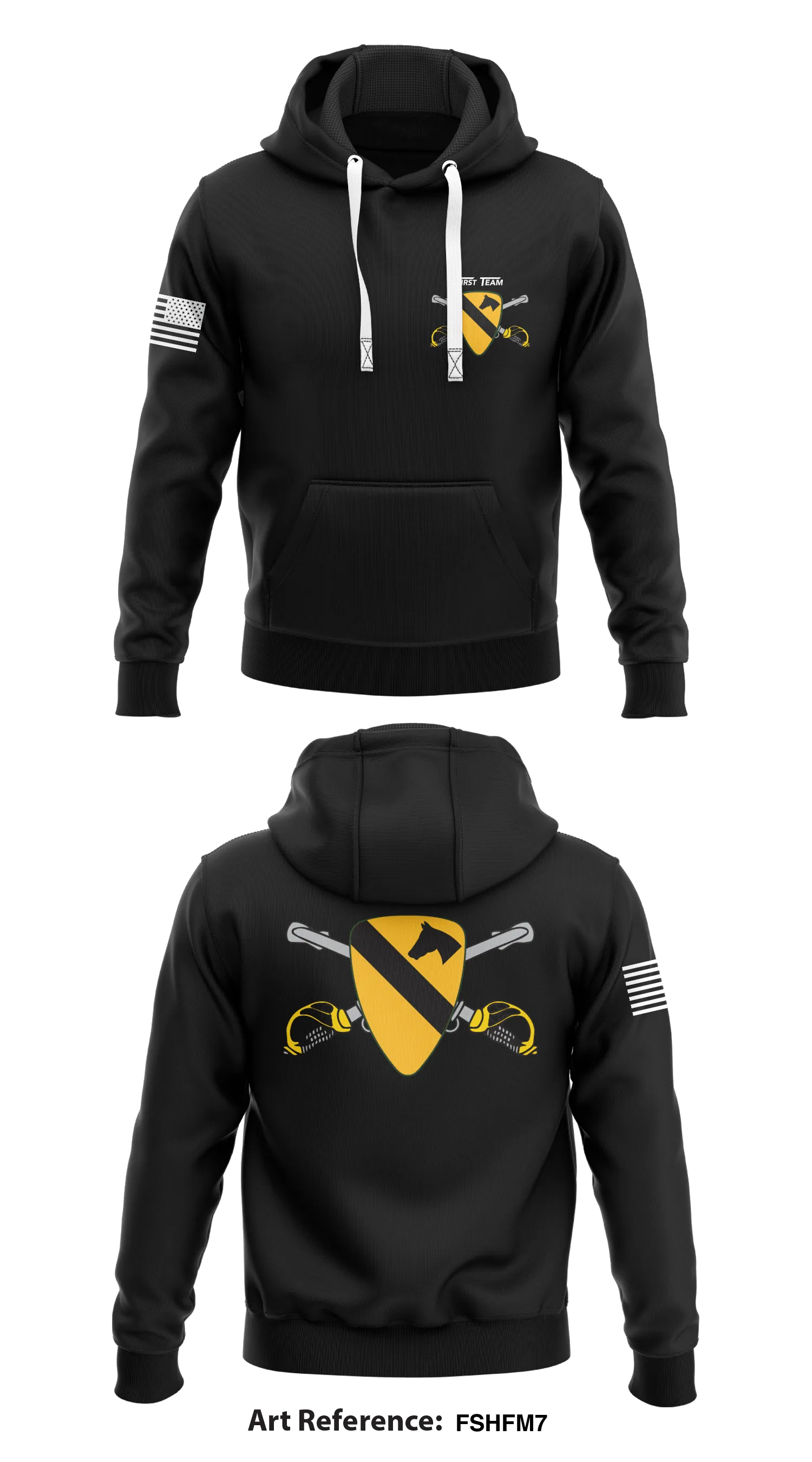1st Cavalry Division Store 1  Core Men's Hooded Performance Sweatshirt - FShFm7