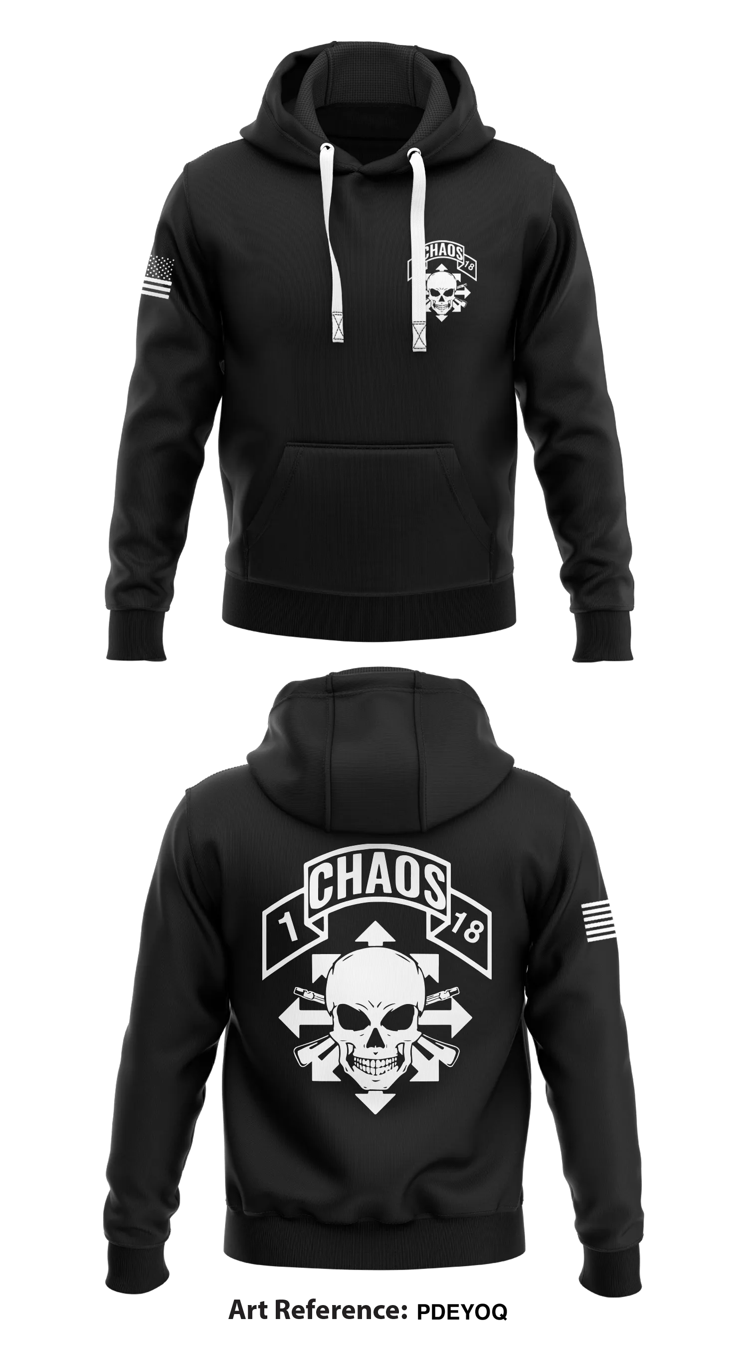 1st PLT TRP 1-18th CAV Store 1  Core Men's Hooded Performance Sweatshirt - pDeYOQ