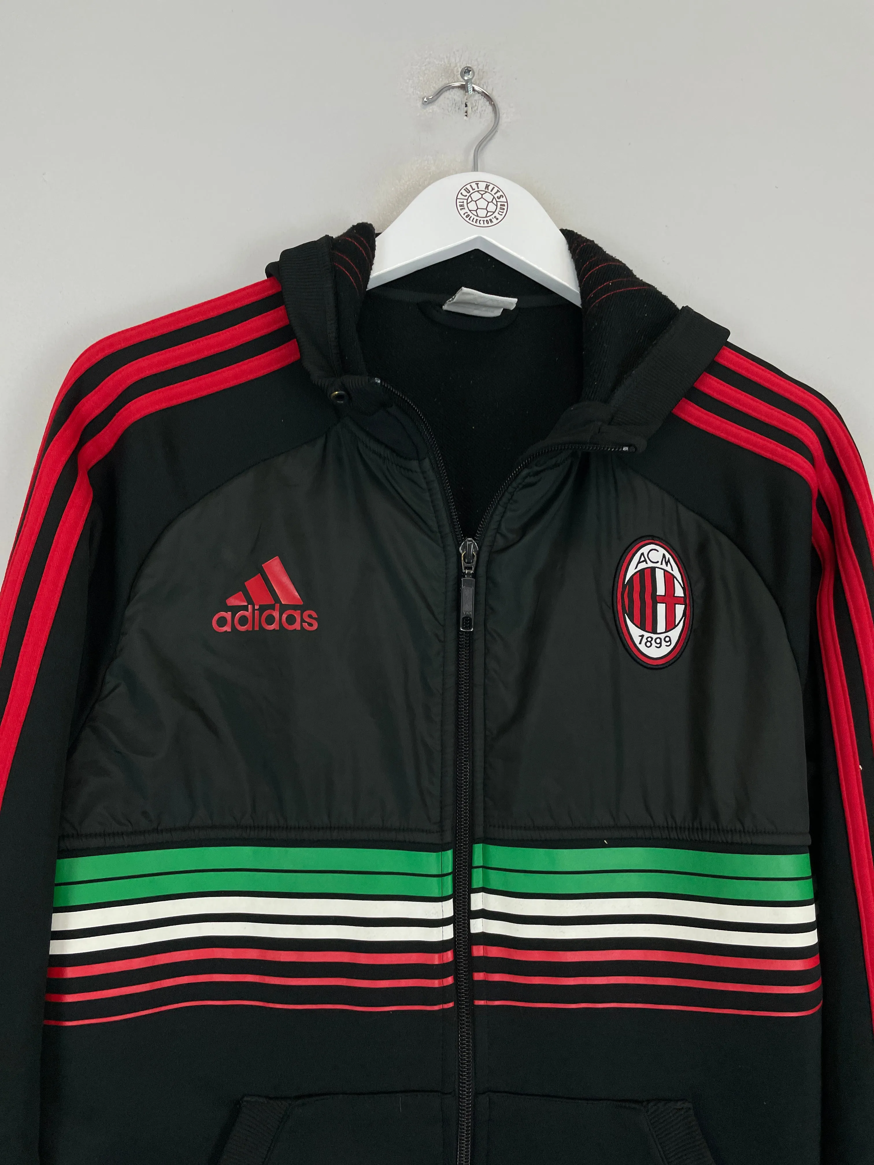 2012/13 AC MILAN HOODED TRACK JACKET (M) ADIDAS