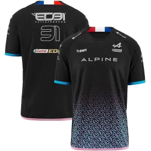 2023 F1 New T-shirt Alpine Team Racing Driver