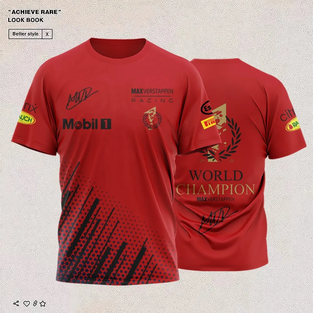 2023 Men's New Summer Formula 1 Driver World Championship T-shirt