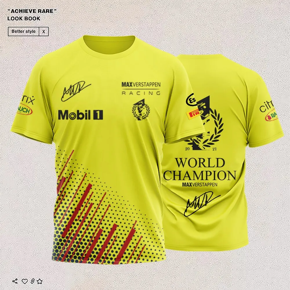 2023 Men's New Summer Formula 1 Driver World Championship T-shirt