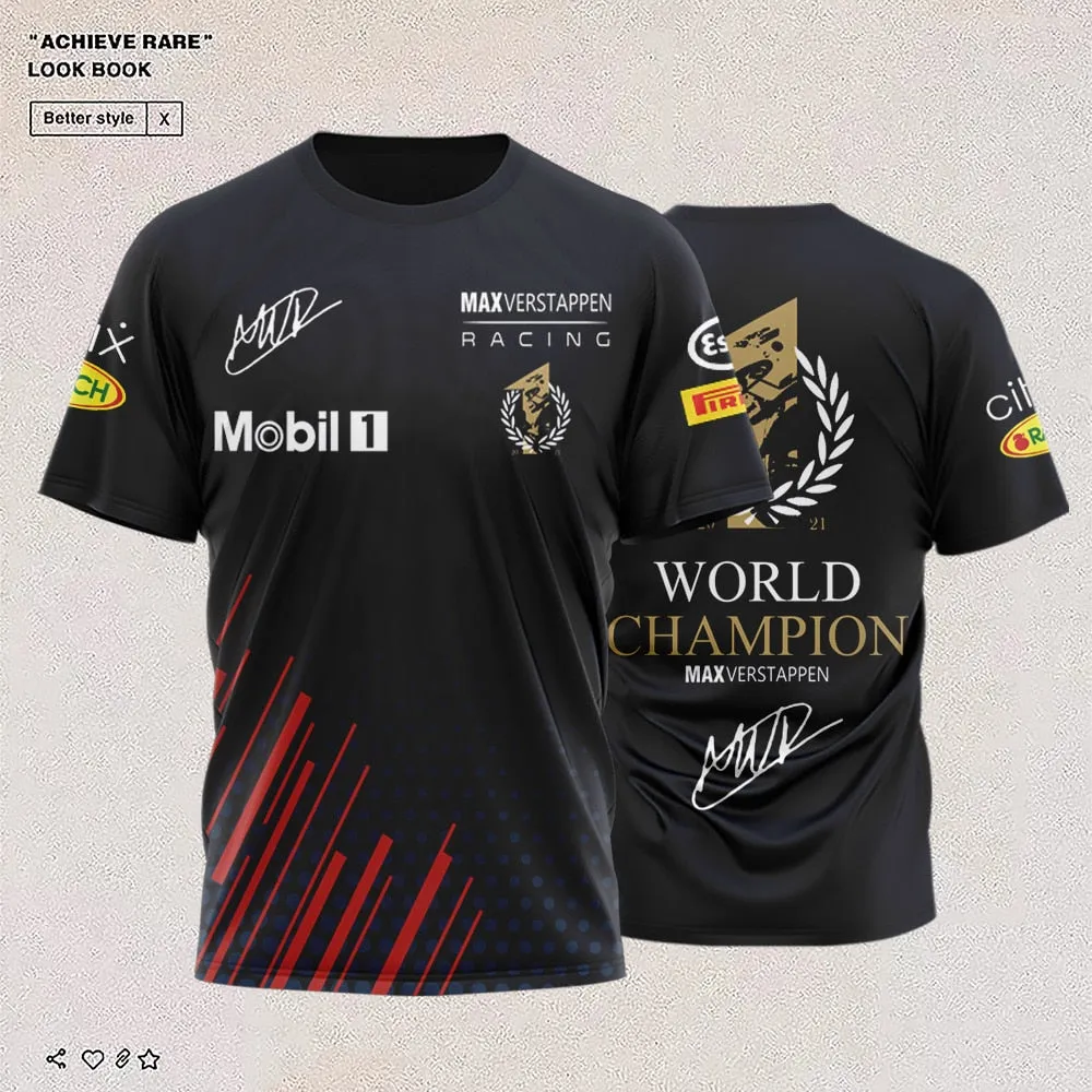 2023 Men's New Summer Formula 1 Driver World Championship T-shirt