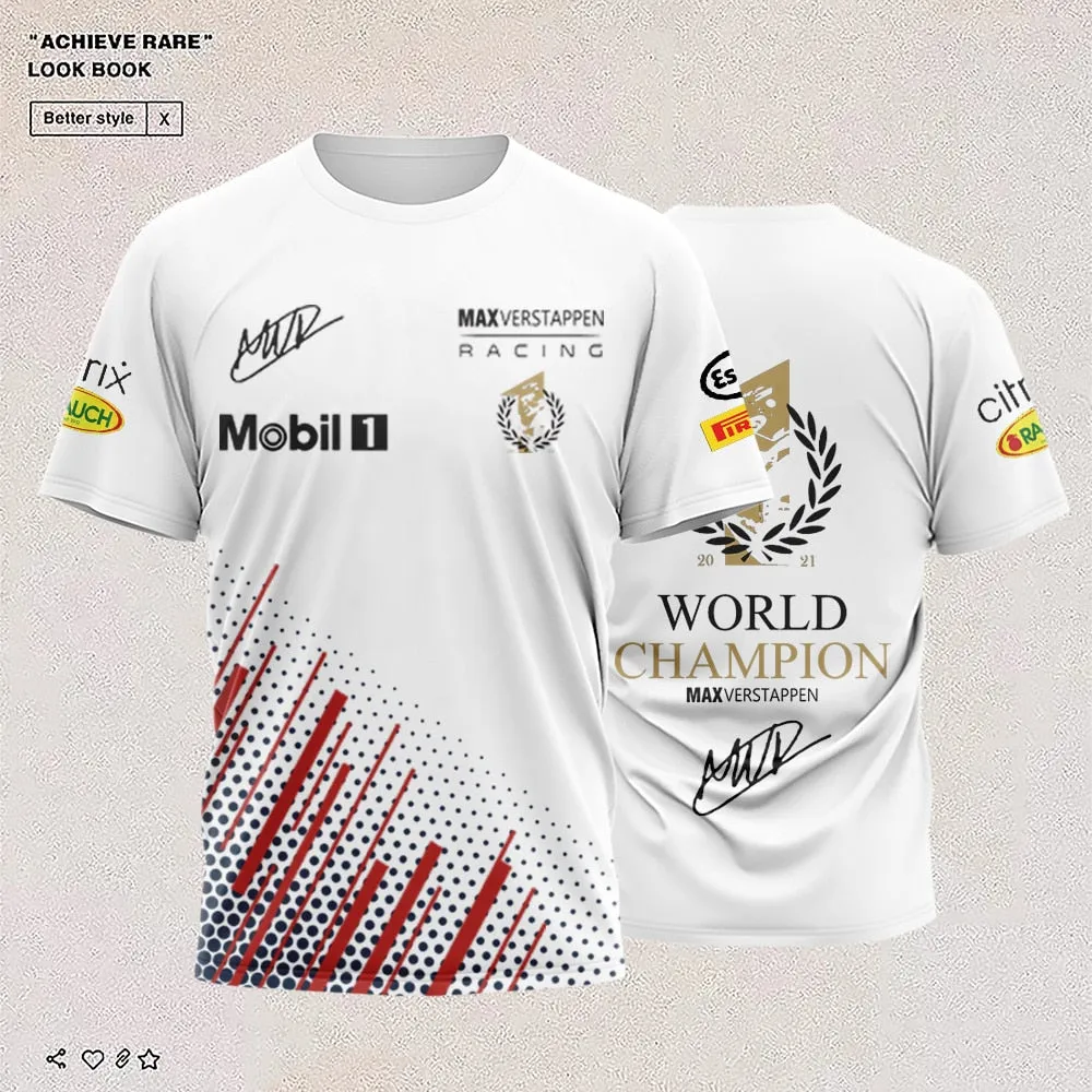 2023 Men's New Summer Formula 1 Driver World Championship T-shirt