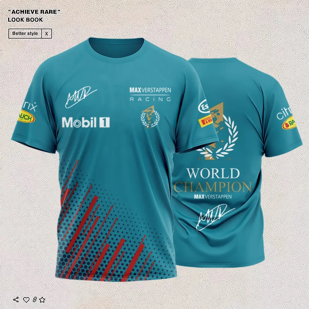 2023 Men's New Summer Formula 1 Driver World Championship T-shirt