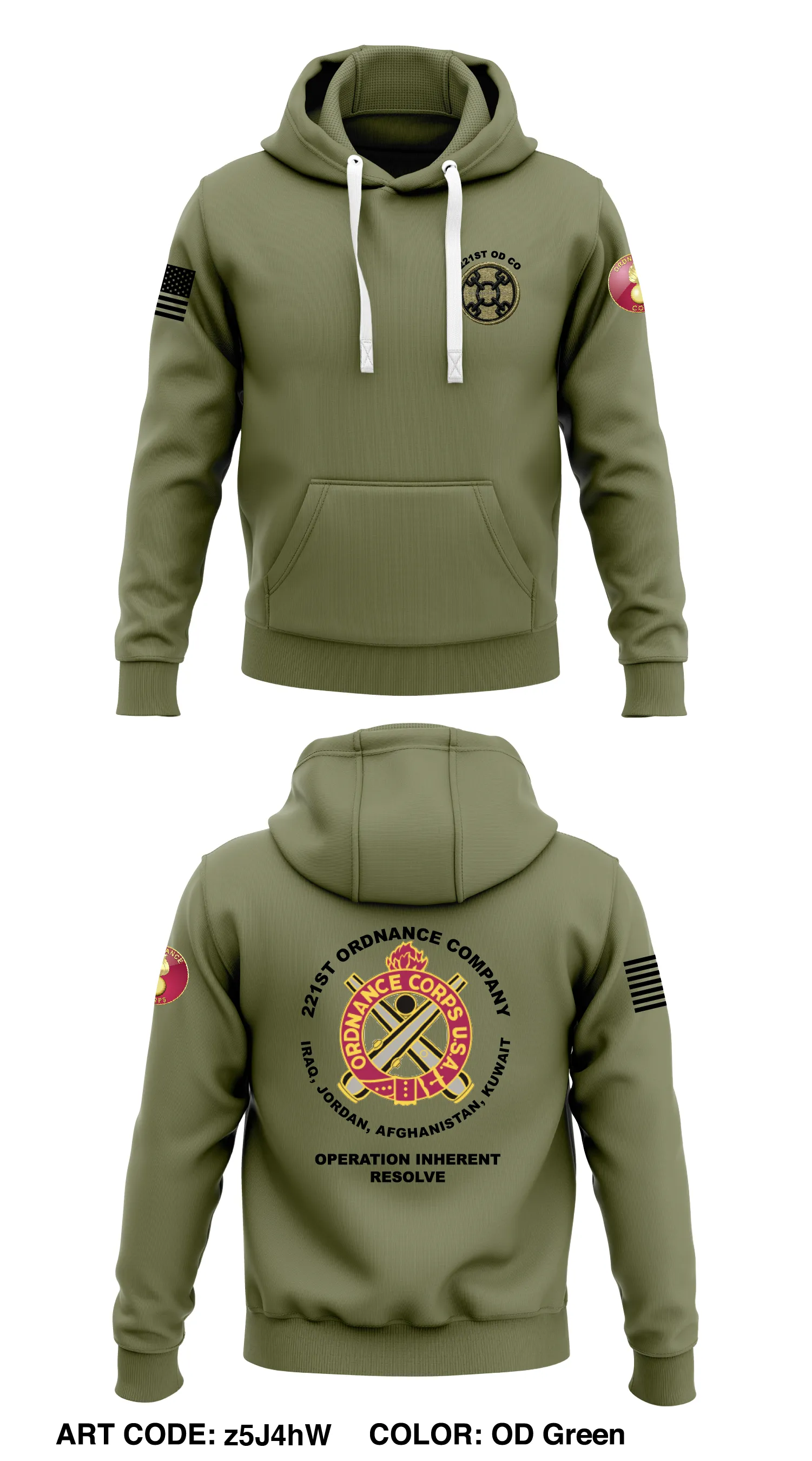 221st Ordnance Company  Store 1 Core Men's Hooded Performance Sweatshirt - z5J4hW