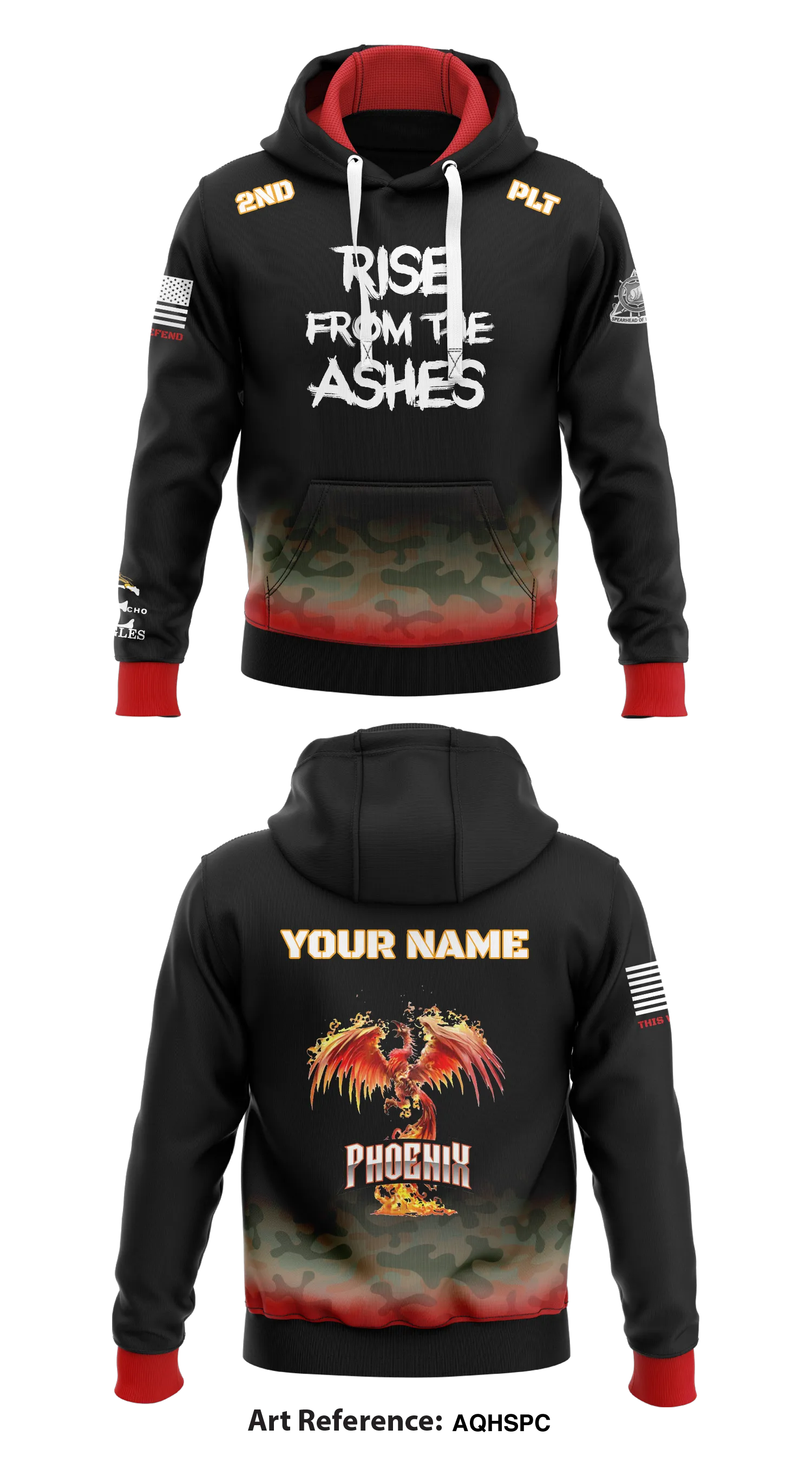 2ND PLT Phoenix Store 1  Core Men's Hooded Performance Sweatshirt - AqHSpC
