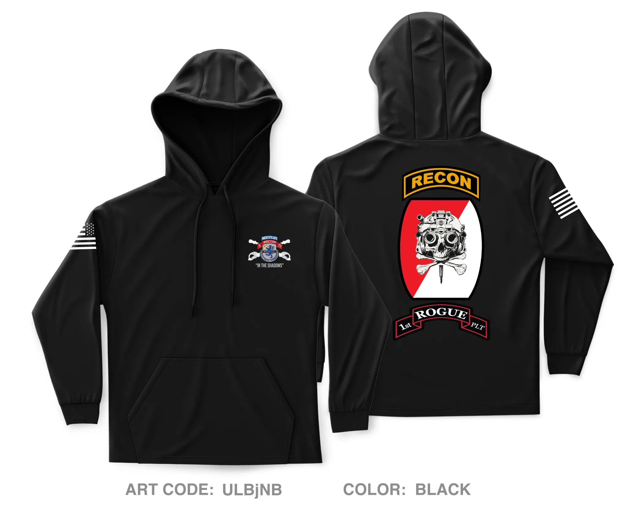 3-71 B Troop, 1st PLT Core Men's Hooded Performance Sweatshirt - ULBjNB