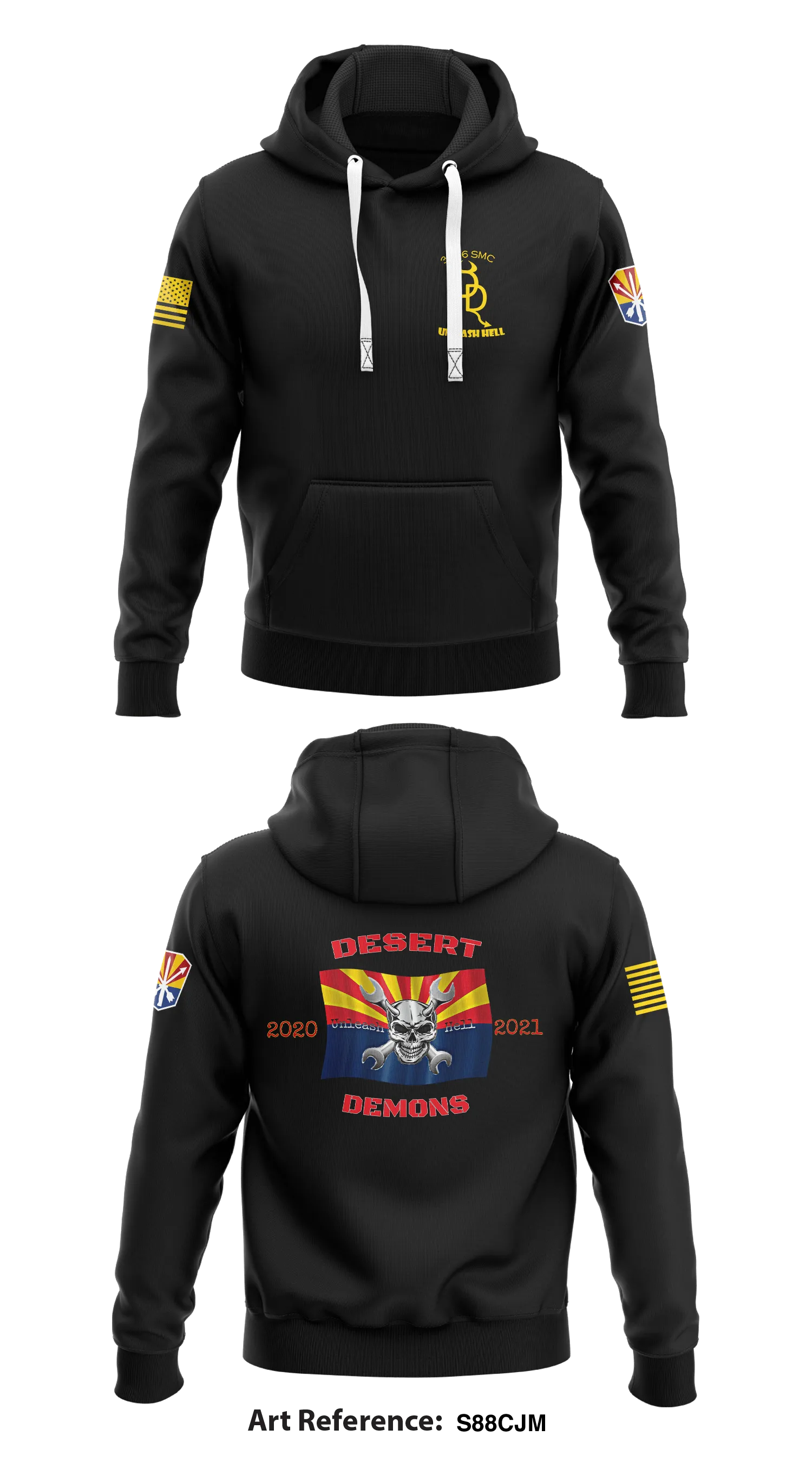 3666th SMC Store 1  Core Men's Hooded Performance Sweatshirt - s88CJm