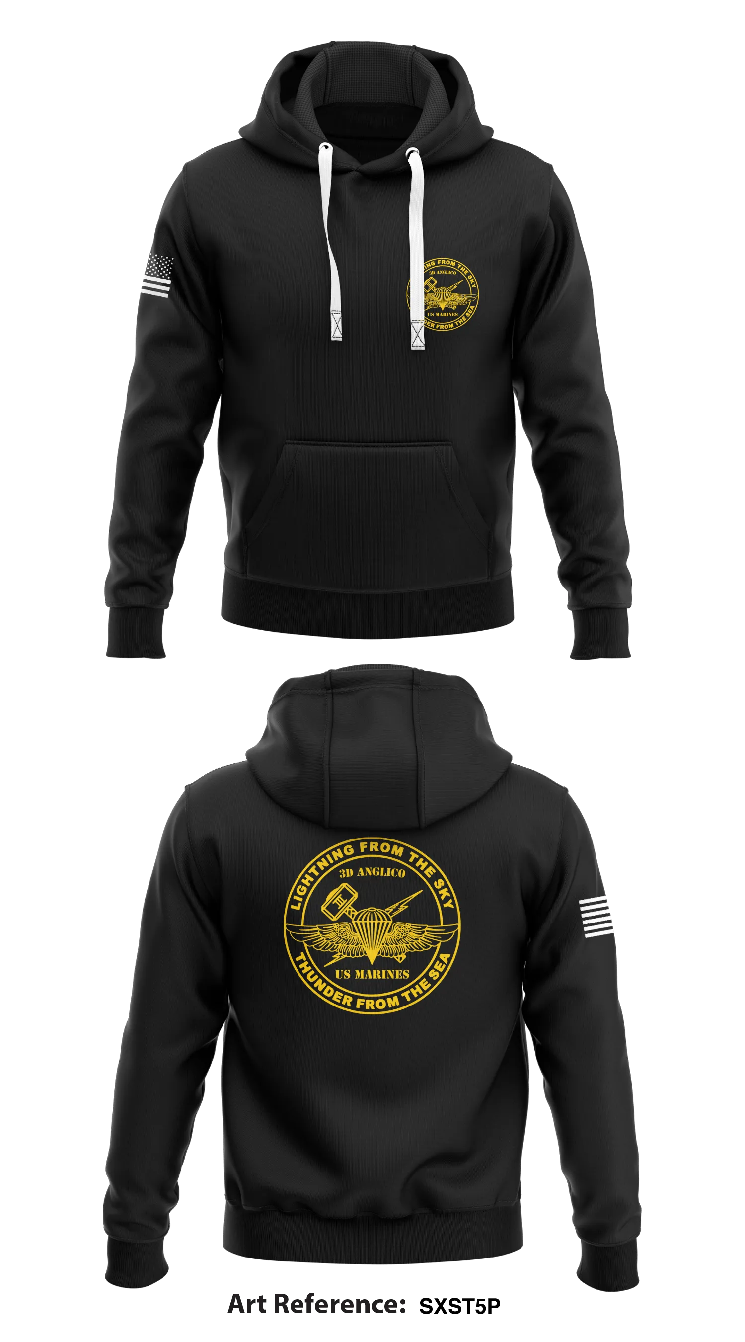 3D ANGLICO Store 1  Core Men's Hooded Performance Sweatshirt - SXSt5P