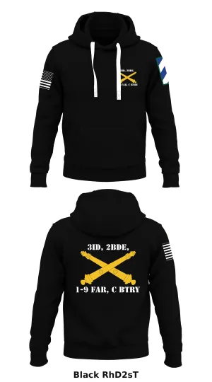 3ID, 2BDE, 1-9 FAR, C BTRY  Store 1  Core Men's Hooded Performance Sweatshirt - RhD2sT