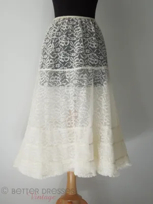 50s Lace Crinoline