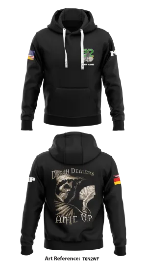 92nd MP Co -Rock Solid- Store 1  Core Men's Hooded Performance Sweatshirt - t6n2wf