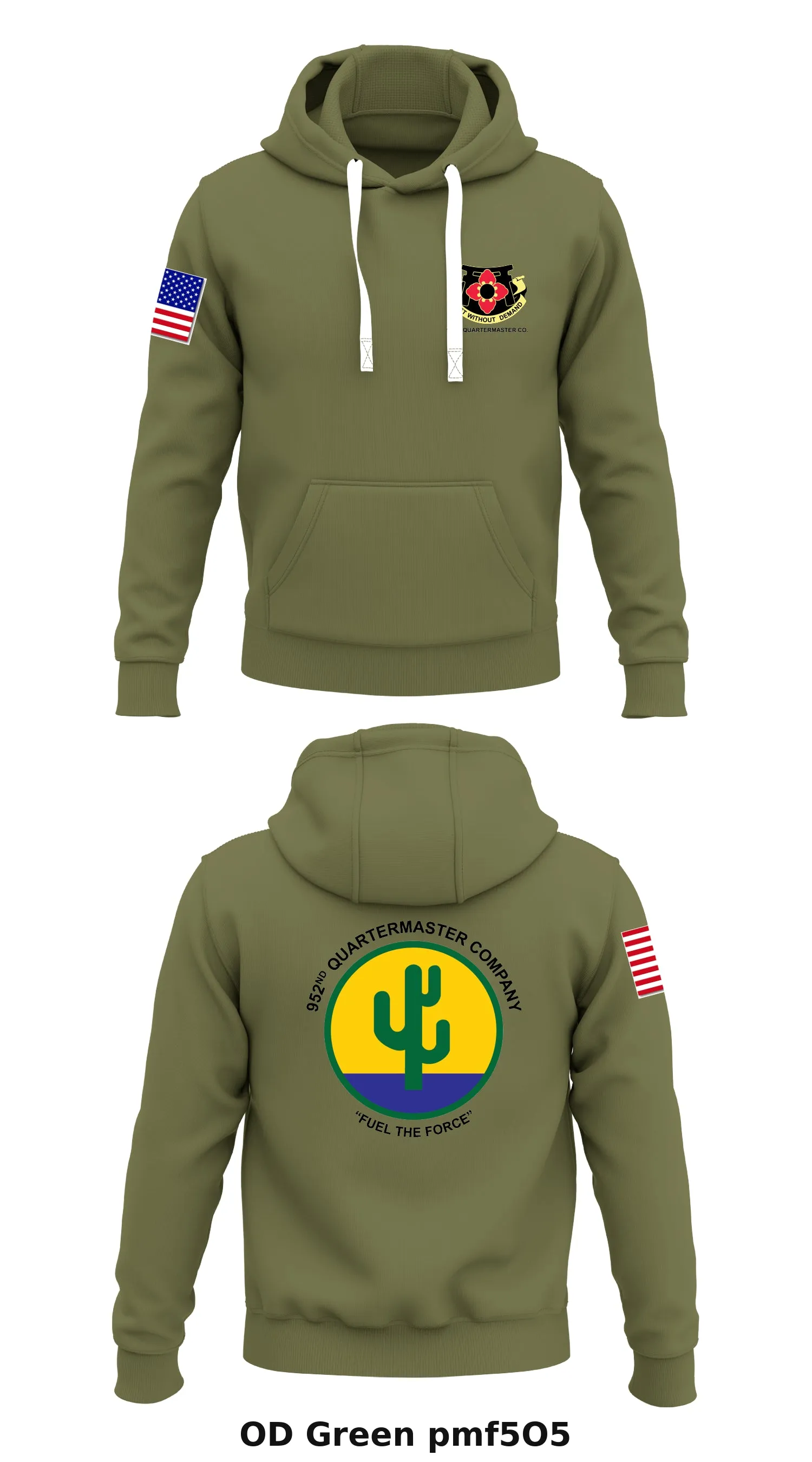 952nd QuarterMaster Co Store 1  Core Men's Hooded Performance Sweatshirt - pmf5O5
