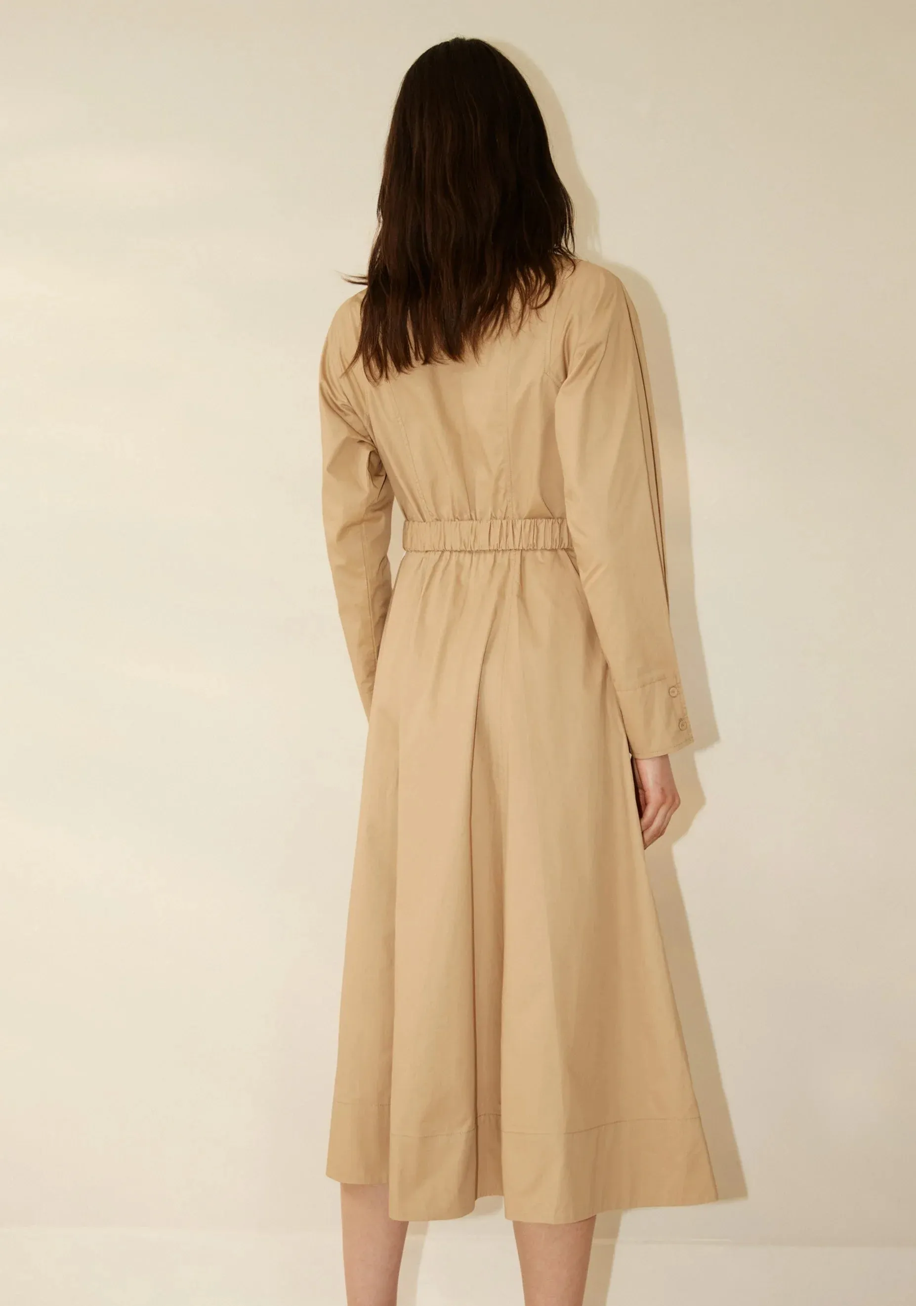 Adelaide Shirt Dress - Latte