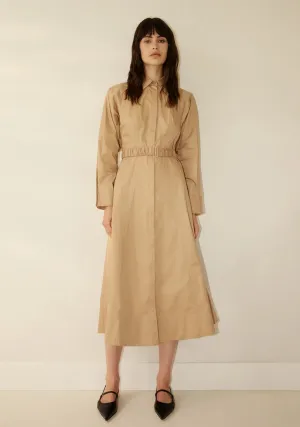 Adelaide Shirt Dress - Latte