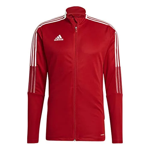 Adidas Tiro 21 Track Jacket (Team Power Red, L)