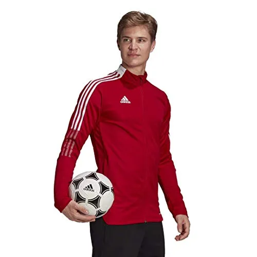 Adidas Tiro 21 Track Jacket (Team Power Red, L)