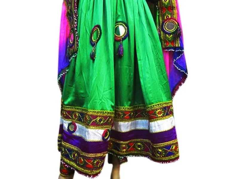 Afghan Bridal Dress In Green Color