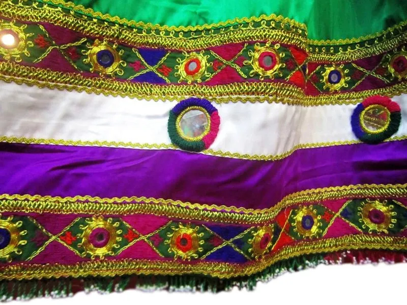 Afghan Bridal Dress In Green Color