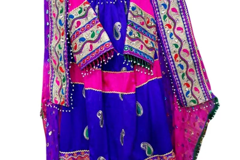 Afghan Fashion New Dress Blue Costume