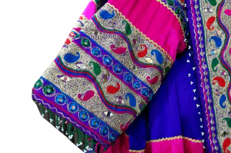 Afghan Fashion New Dress Blue Costume