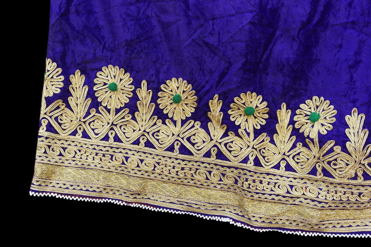 Afghan Pashtun Women's Blue Kuchi Dress