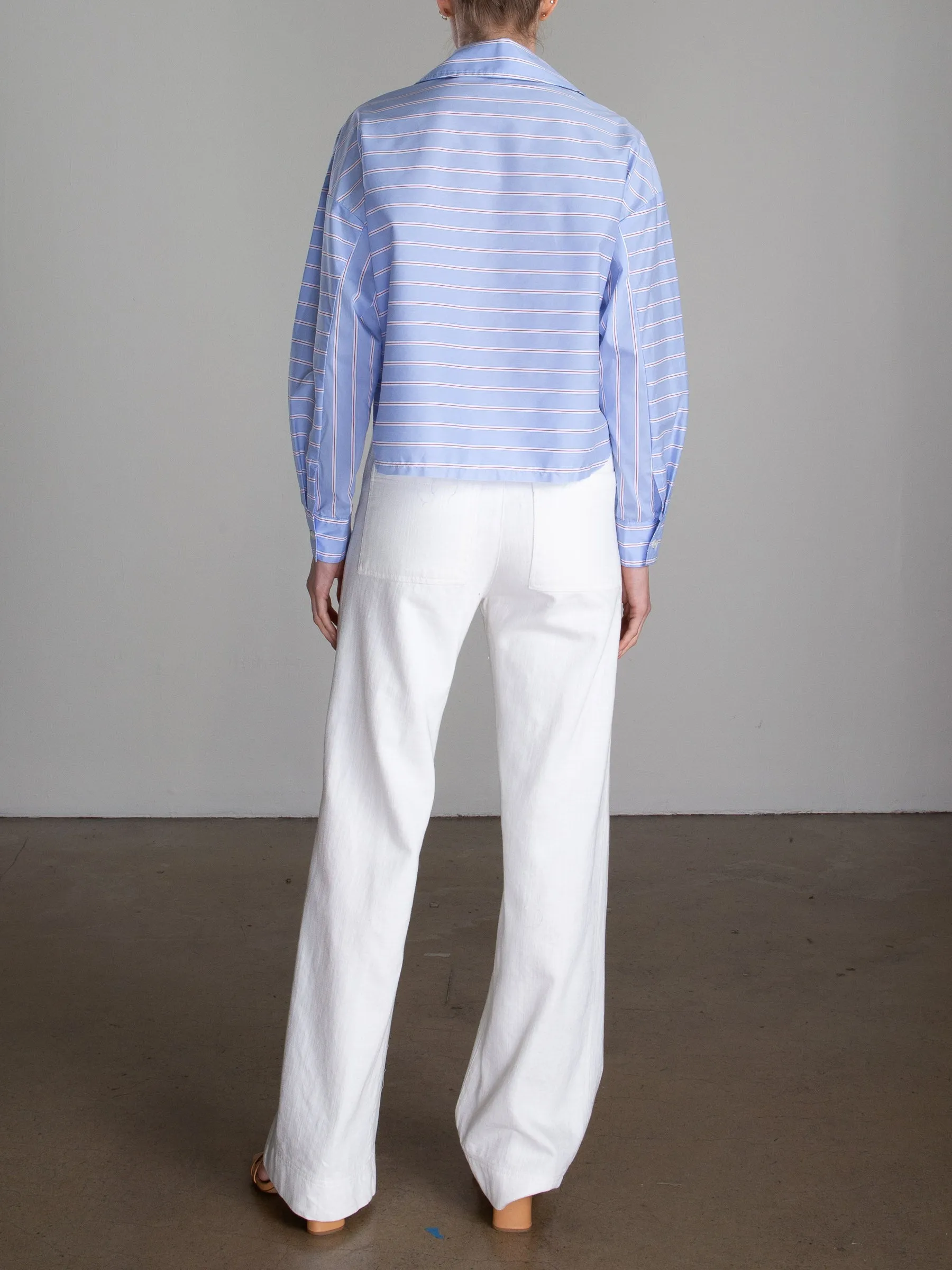 Aiden Pant in Denim - Ivory
