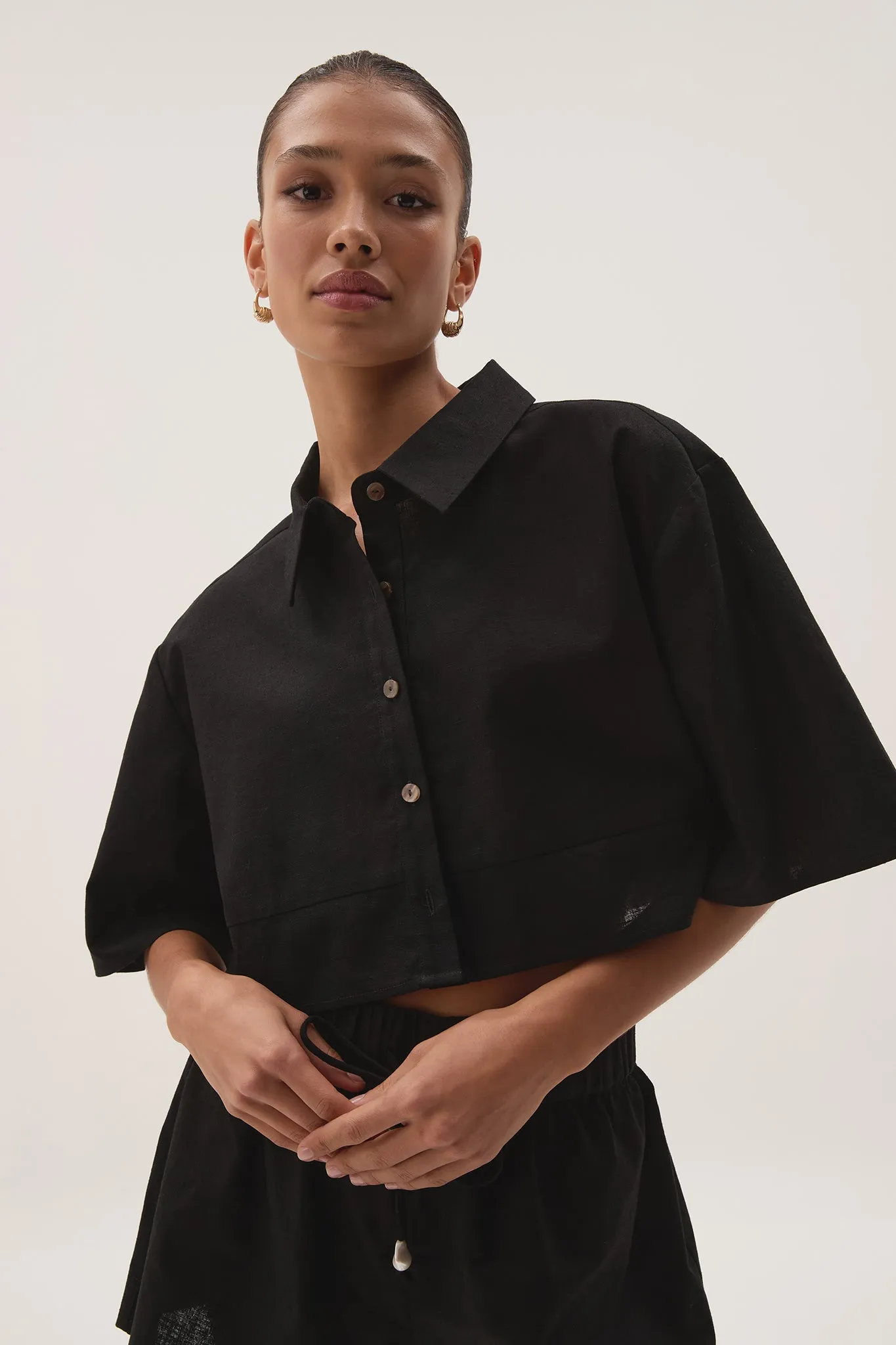 Airlie Cropped Shirt