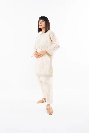 Al Karam - 2 Pc Embroiderd Lurex Zari Outfit