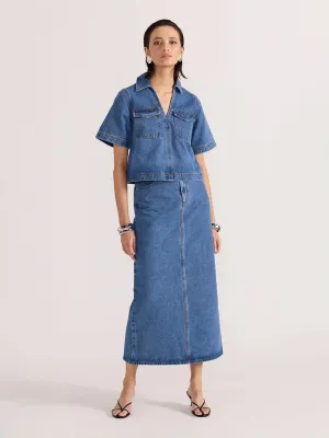 Alden Crop Denim Shirt