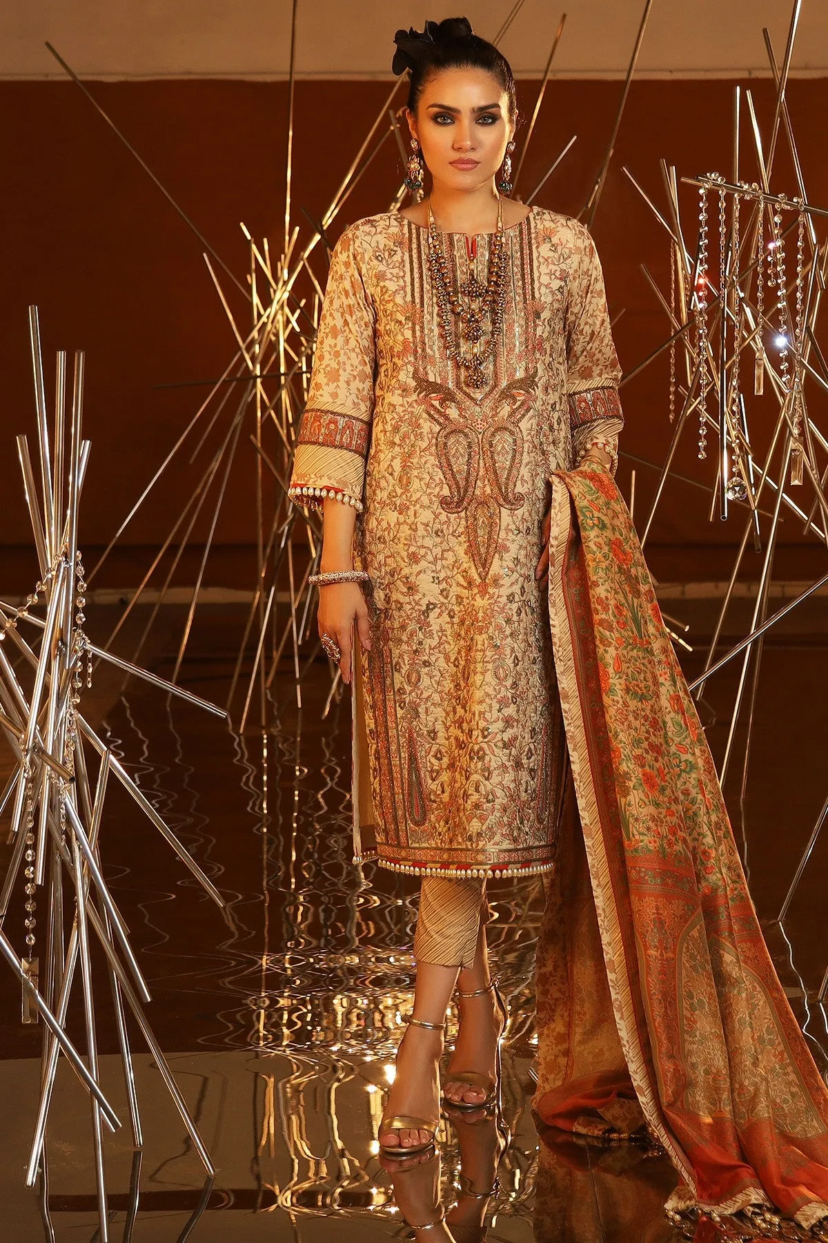 Alkaram Eid Lawn Outfit Latest Collection #N9002