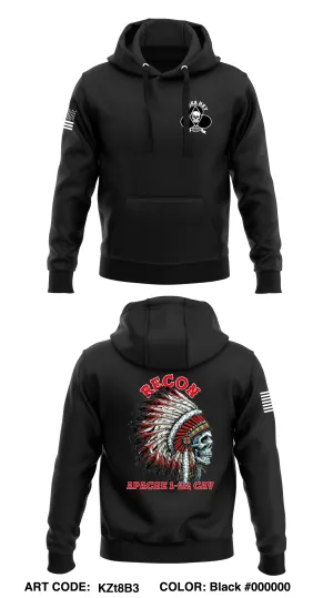 Alpha Troop, 1-32 CAV Store 1  Core Men's Hooded Performance Sweatshirt - KZt8B3