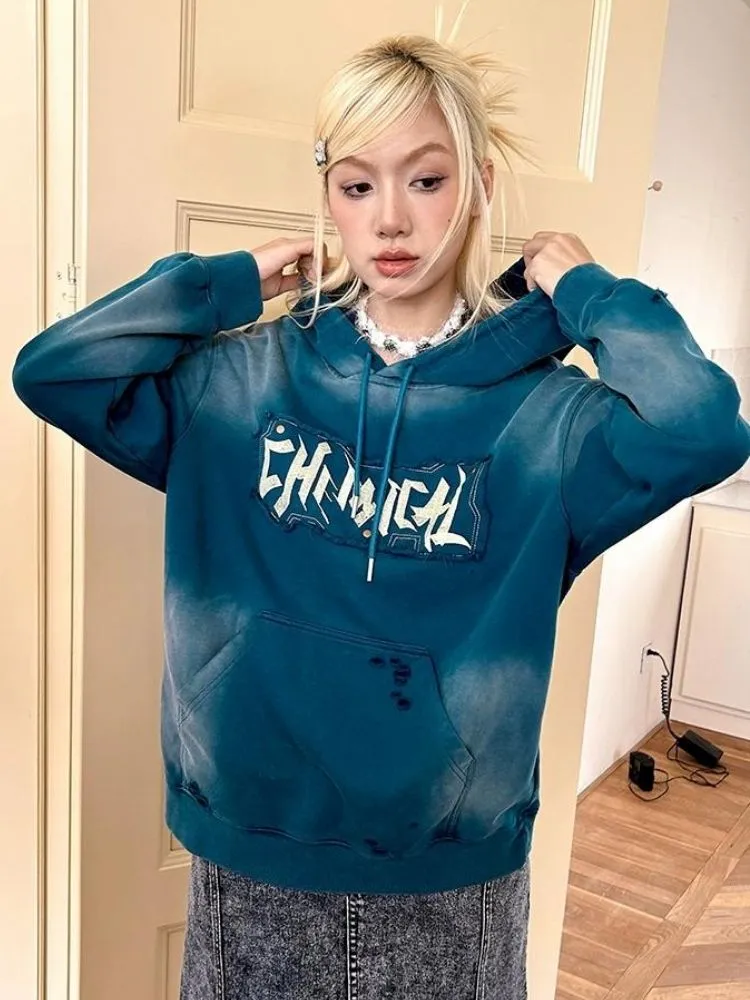 American retro hooded sweatshirt【s0000003507】