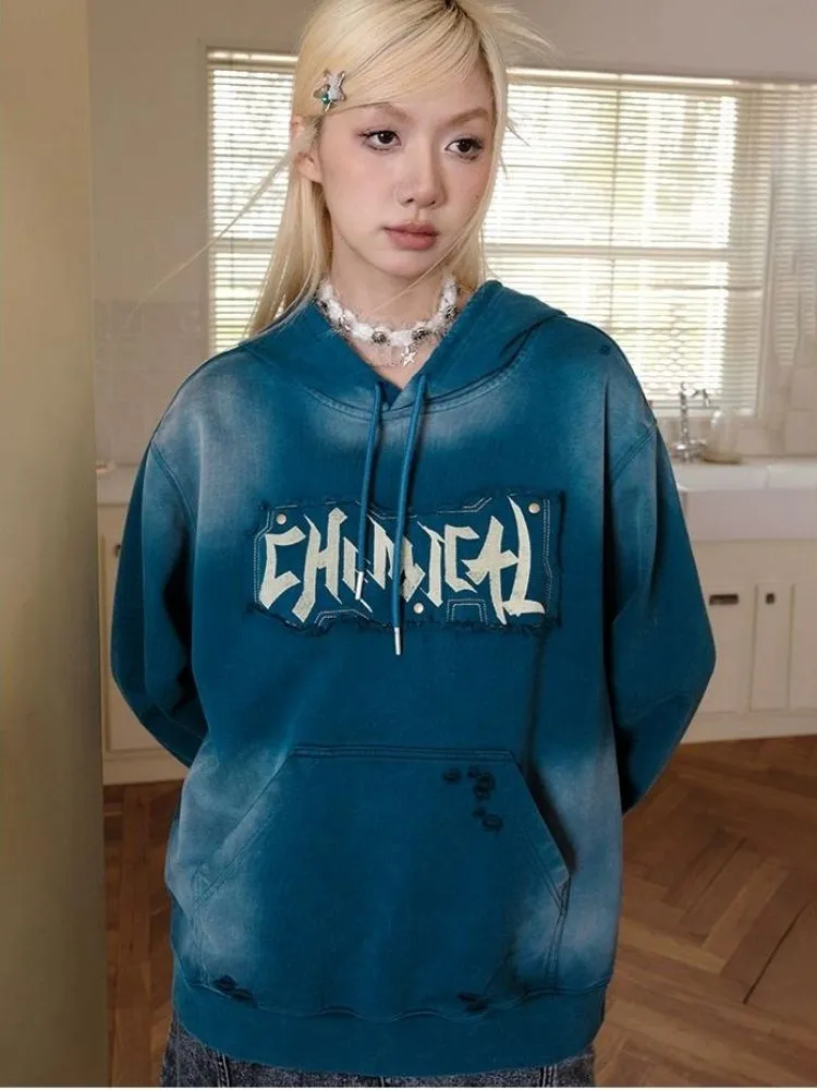 American retro hooded sweatshirt【s0000003507】