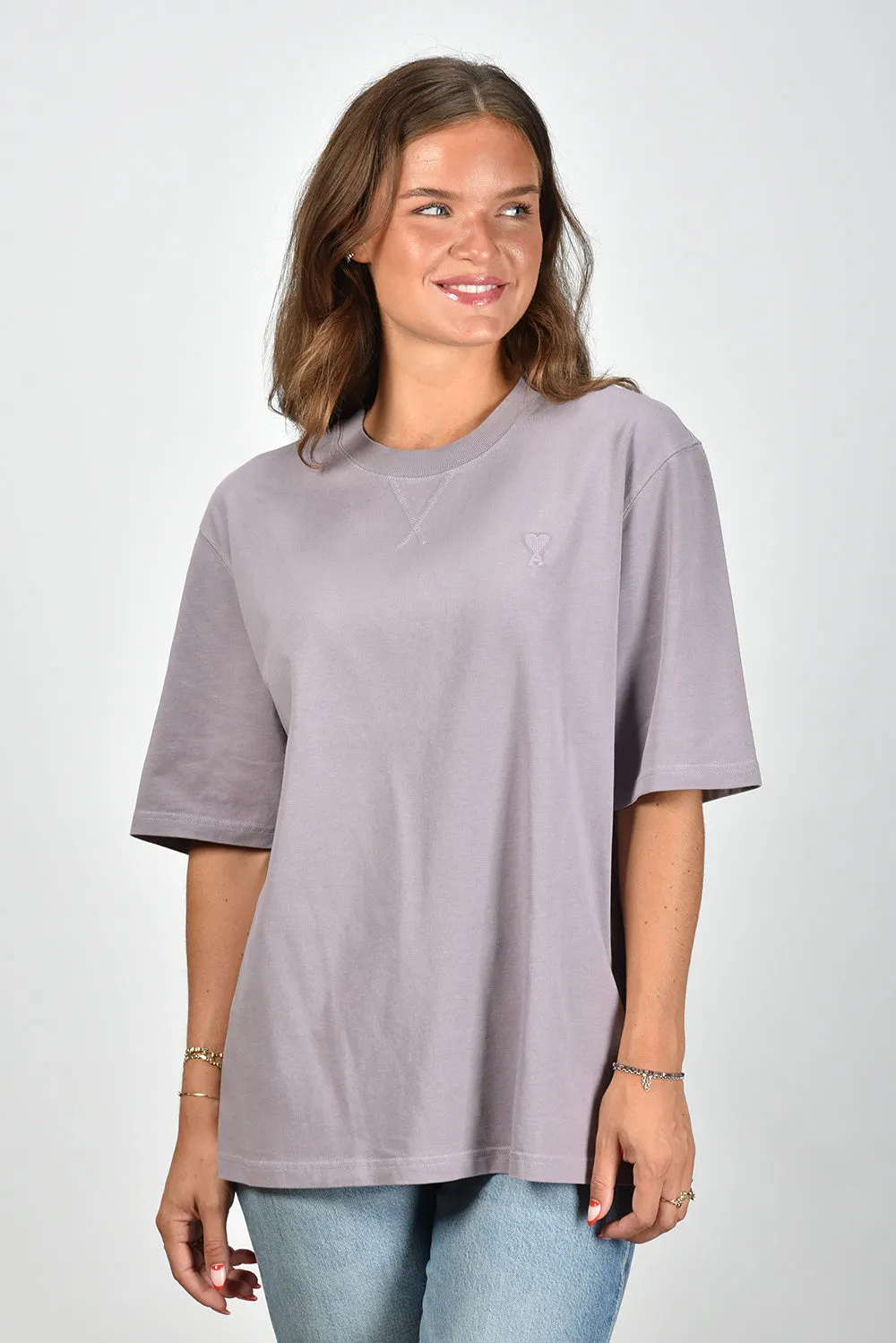 Ami Paris t-shirt Boxy UTS040.JE0090 lilac