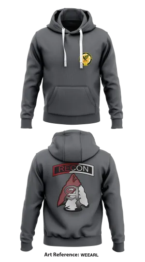 Apache Troop, 6-1 CAV Store 1  Core Men's Hooded Performance Sweatshirt - WEEARL