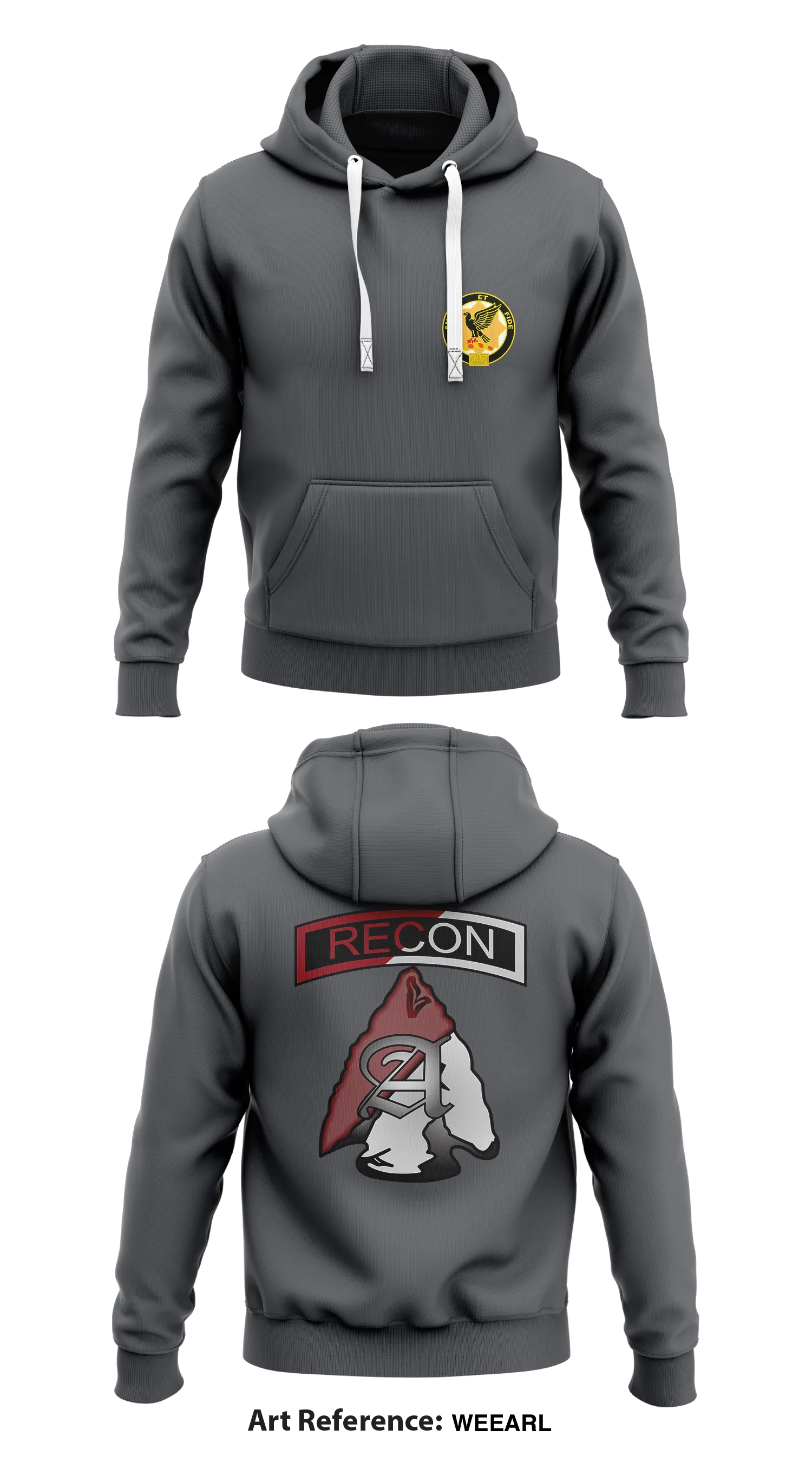 Apache Troop, 6-1 CAV Store 1  Core Men's Hooded Performance Sweatshirt - WEEARL