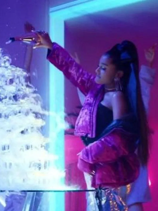 Ariana Grande Pink Puffer Jacket